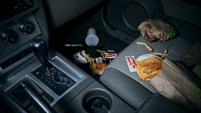 優步你的食物平面廣告